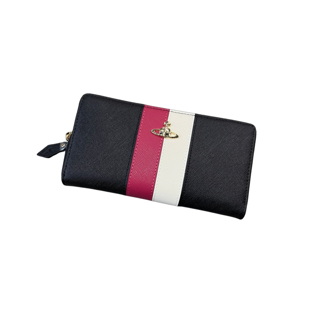 Vivienne Westwood Orb Zip Around Wallet Black