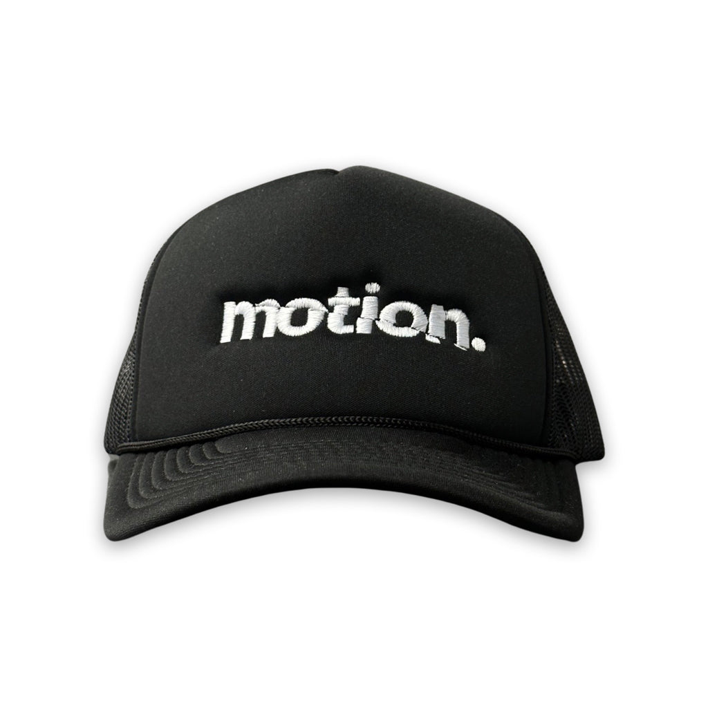 Motion Embroidered Hat Black