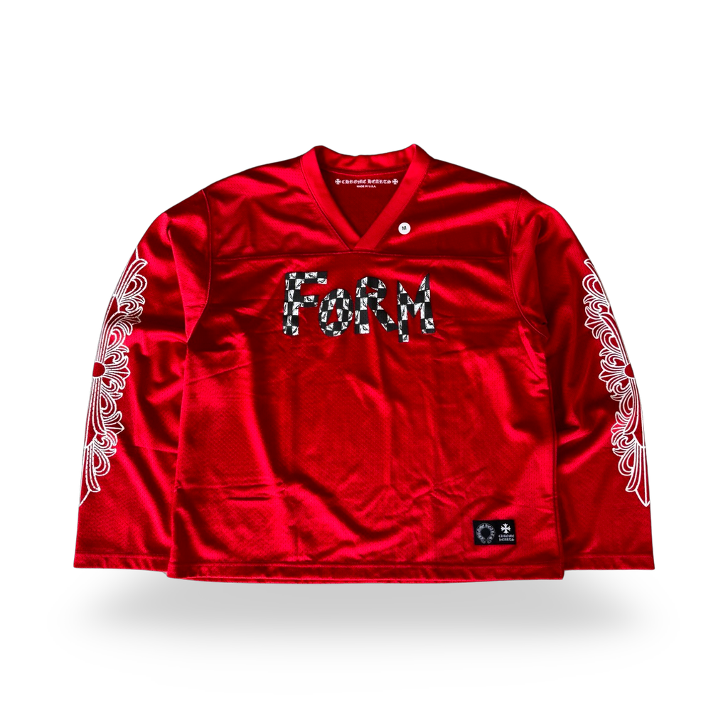Chrome Hearts Sports Mesh Warm Up Jersey Red