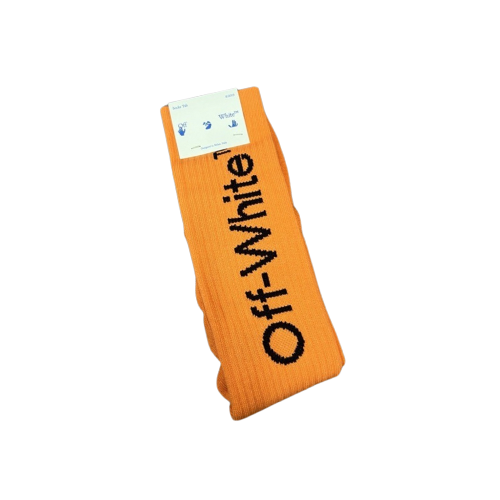 Off-White Arrow Mid Length Socks Orange