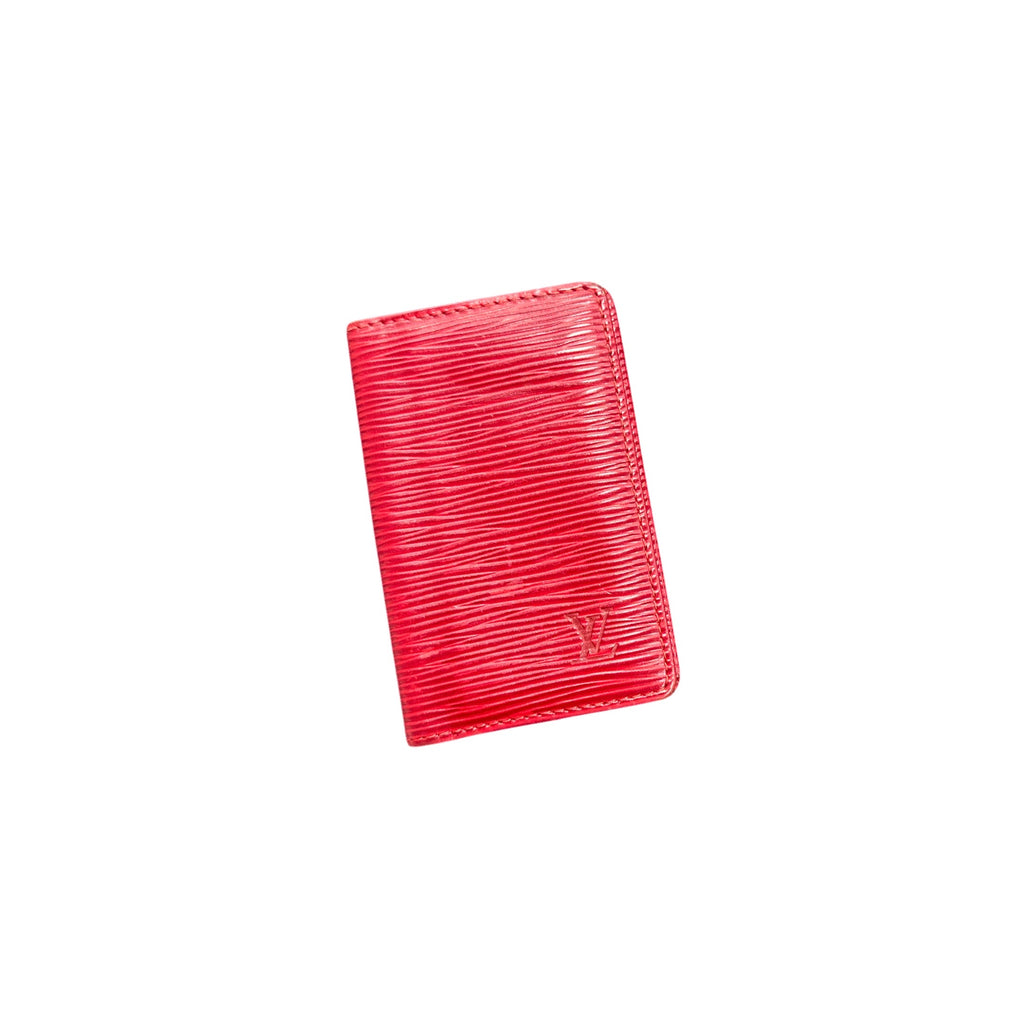 Louis Vuitton Epi Card Holder Red