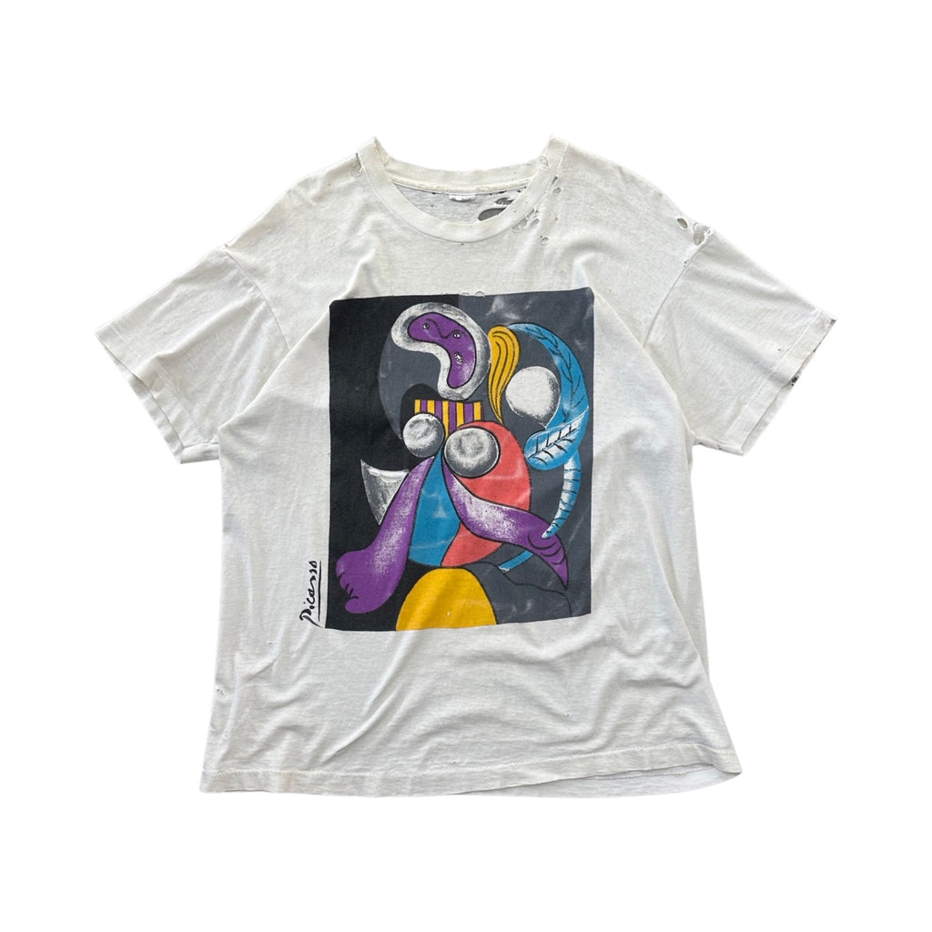 Picasso 80s Thrashed Woman Tee White