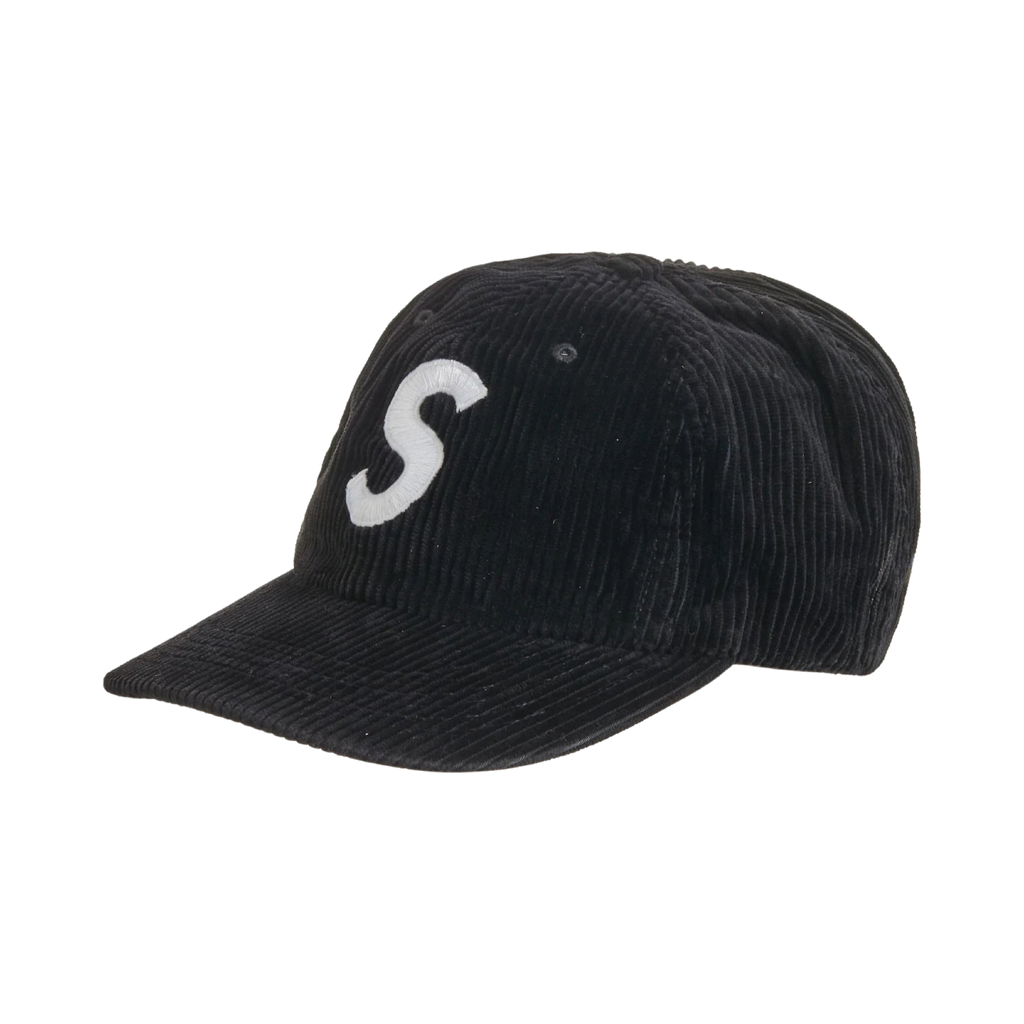 Supreme Corduroy S Logo 6-Panel (FW23) Black