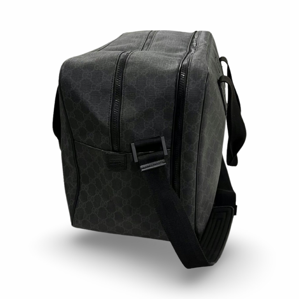 Gucci Monogram Duffle Bag Black