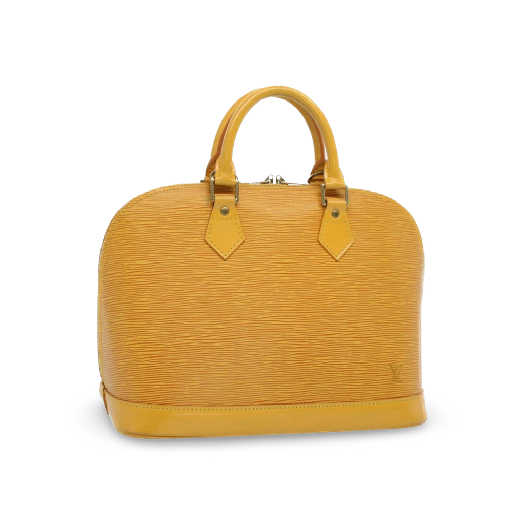 Louis Vuitton Epi Alma Hand Bag Yellow