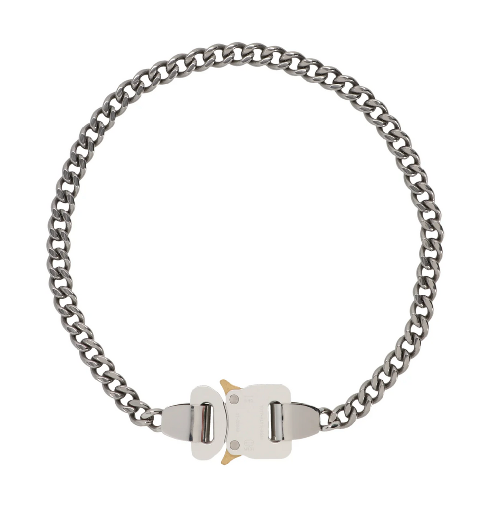 1017 ALYX 9SM Silver Metal Buckle Necklace