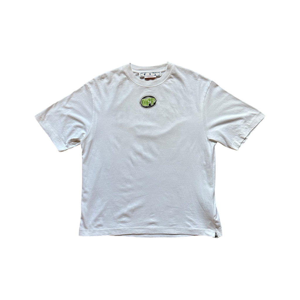 Off-White Deep Meditation Sound White Green T-Shirt