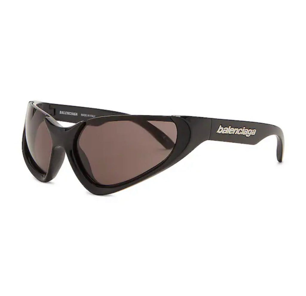 Balenciaga Xpander Rectangle Sunglasses Black