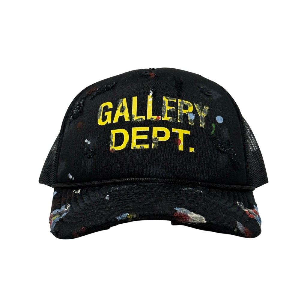 Gallery Dept. Painted Distressed Trucker Black