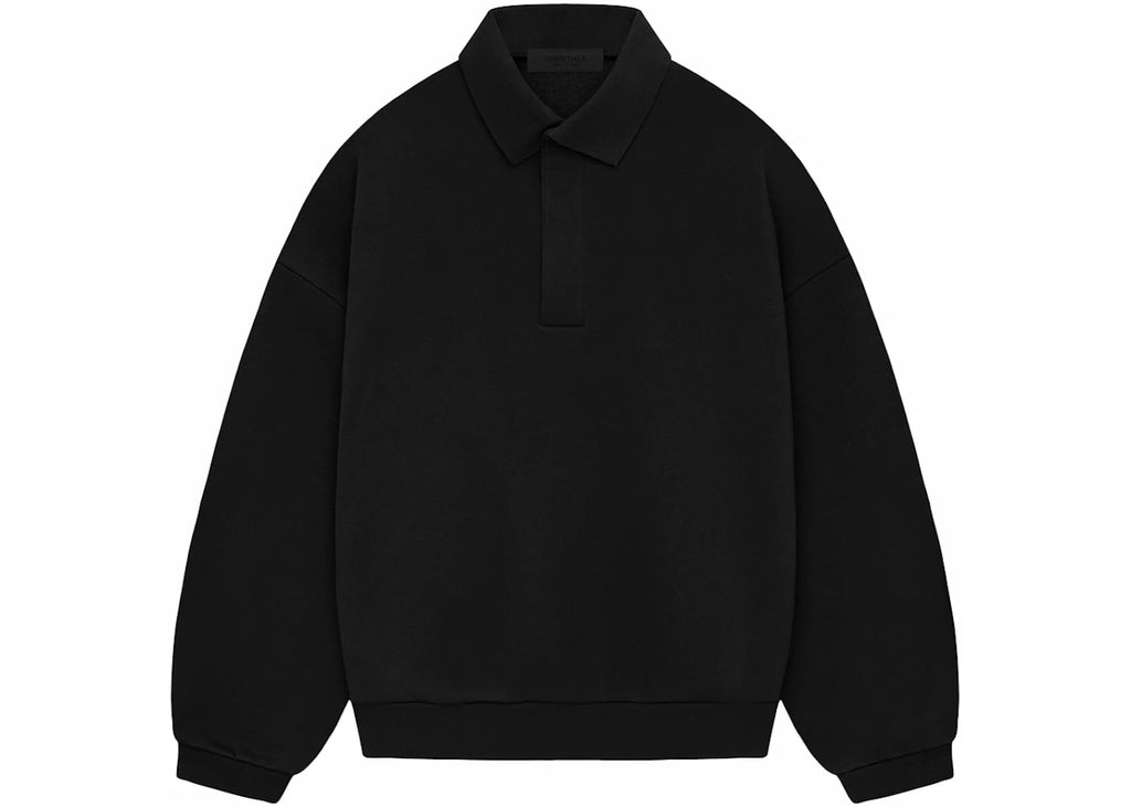 Fear of God Essentials Longsleeve Polo Jet Black