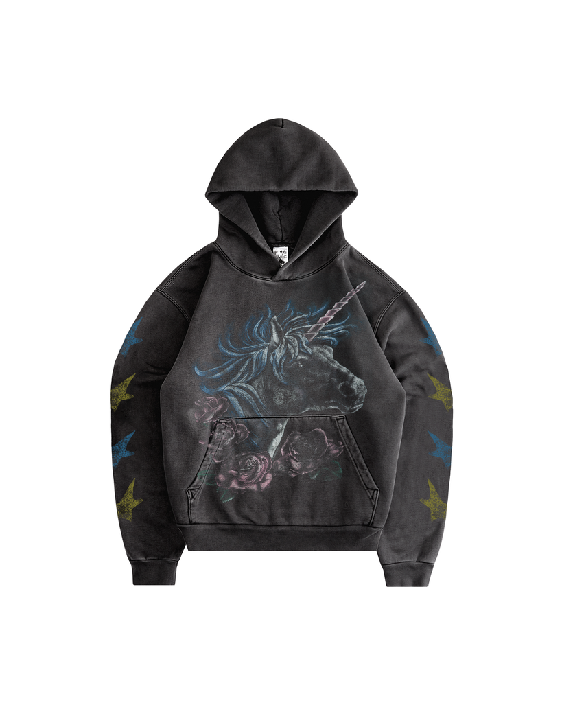 Basketcase Gallery Unicorn Hoodie Black