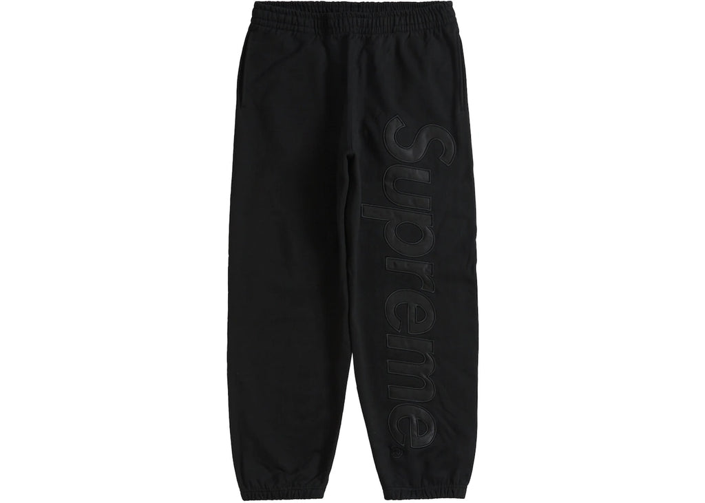 Supreme Satin Appliqué Sweatpant (FW23) Black