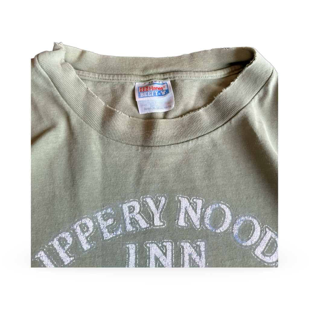 Slippery Noodle Inn Indianapolis Distressed T-Shirt Green