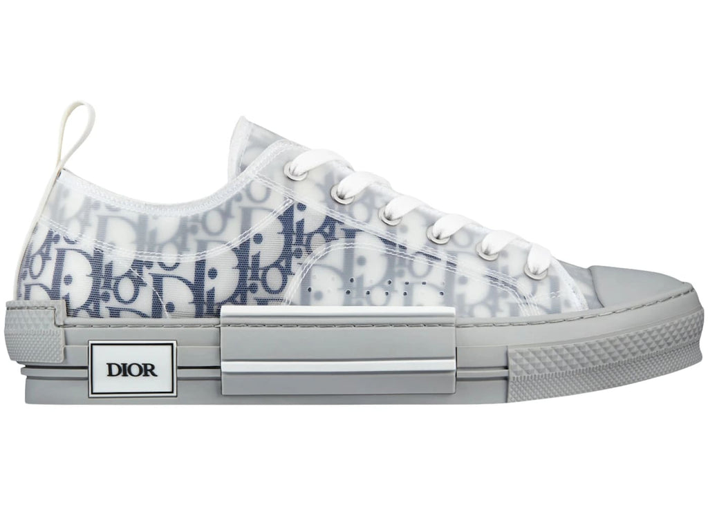 Dior B23 Low White Navy Oblique