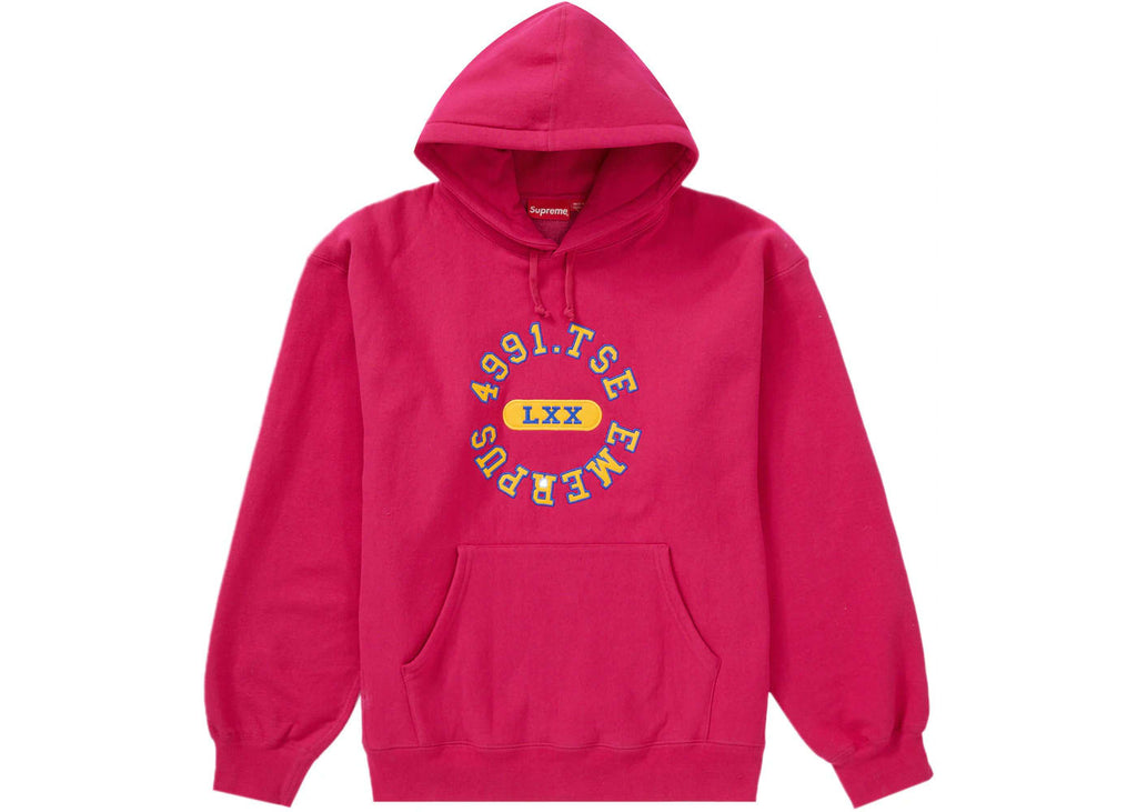 Supreme Reverse Hooded Sweatshirt Fuchsia