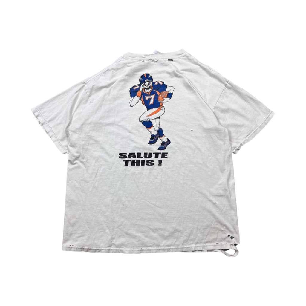 Grateful Dead Denver Broncos Tee Distressed White