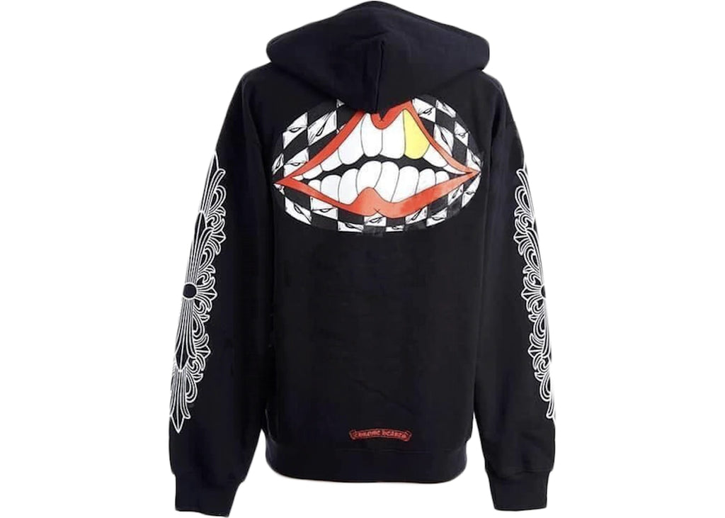 Chrome Hearts Matty Boy Flower Chomper Hoodie Black