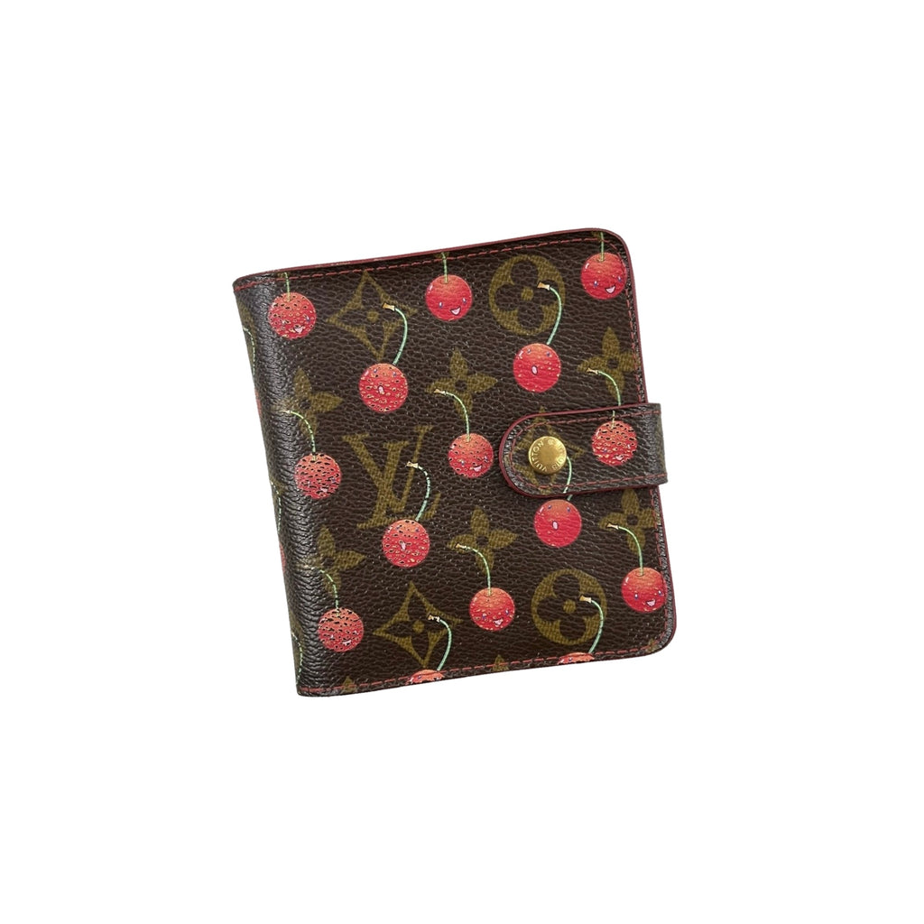 Louis Vuitton Cherry Monogram Zip Wallet Brown