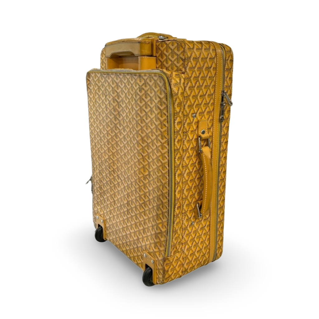 Goyard Trolly PM Rolling Suitcase Yellow
