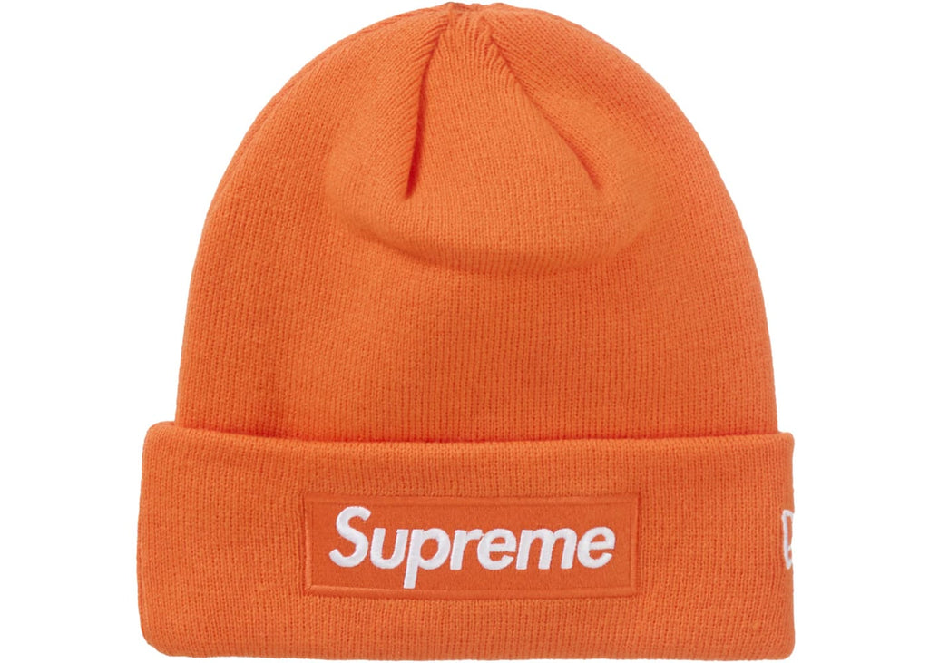 Supreme New Era Box Logo Beanie (FW24) Dark Orange