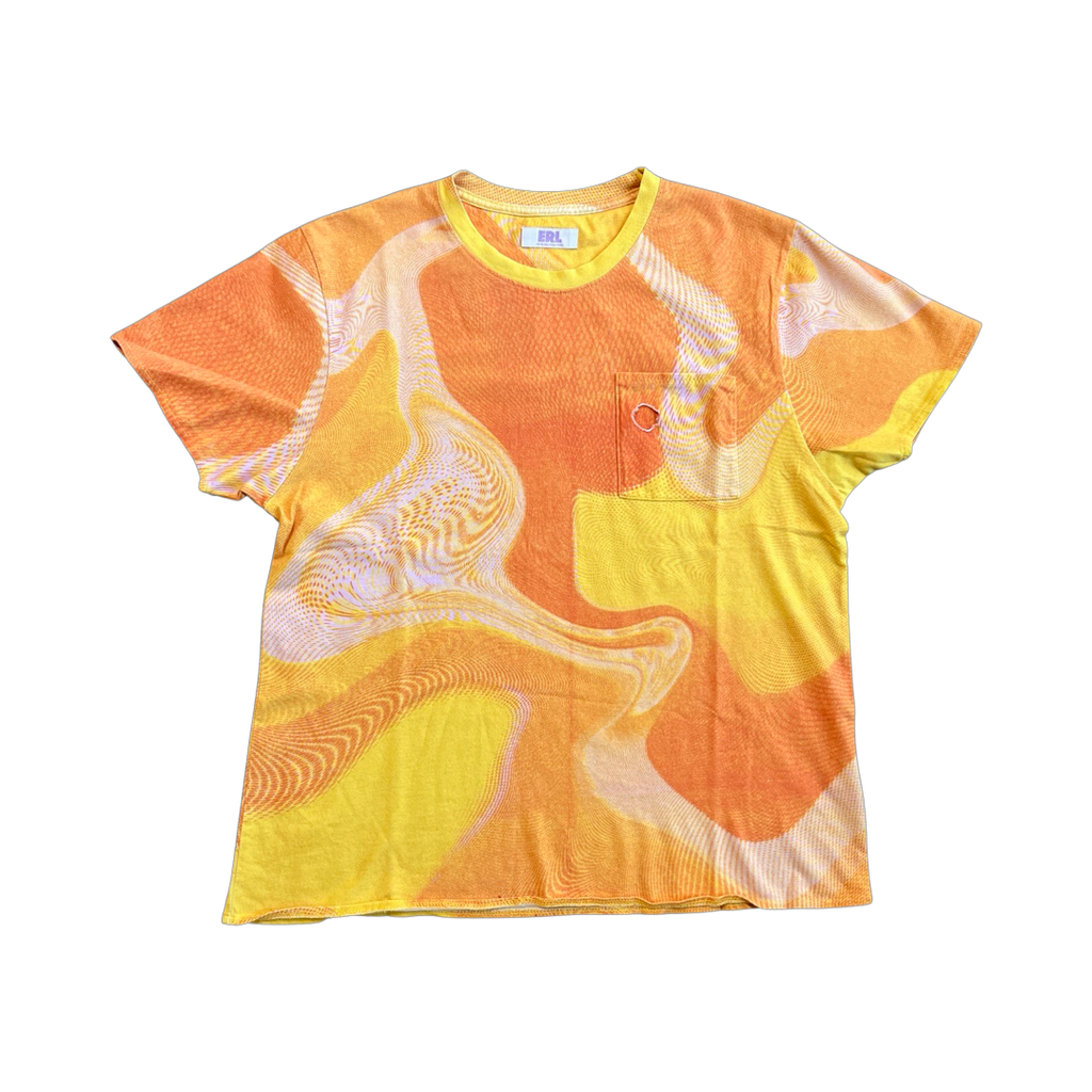 ERL Orange Swirl Neon T-Shirt