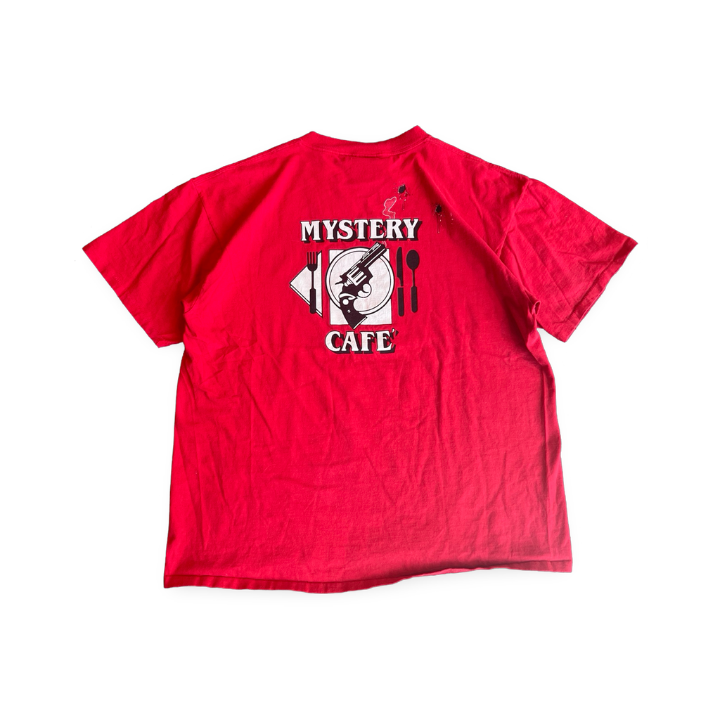 90s Mystery Cafe T-Shirt Red