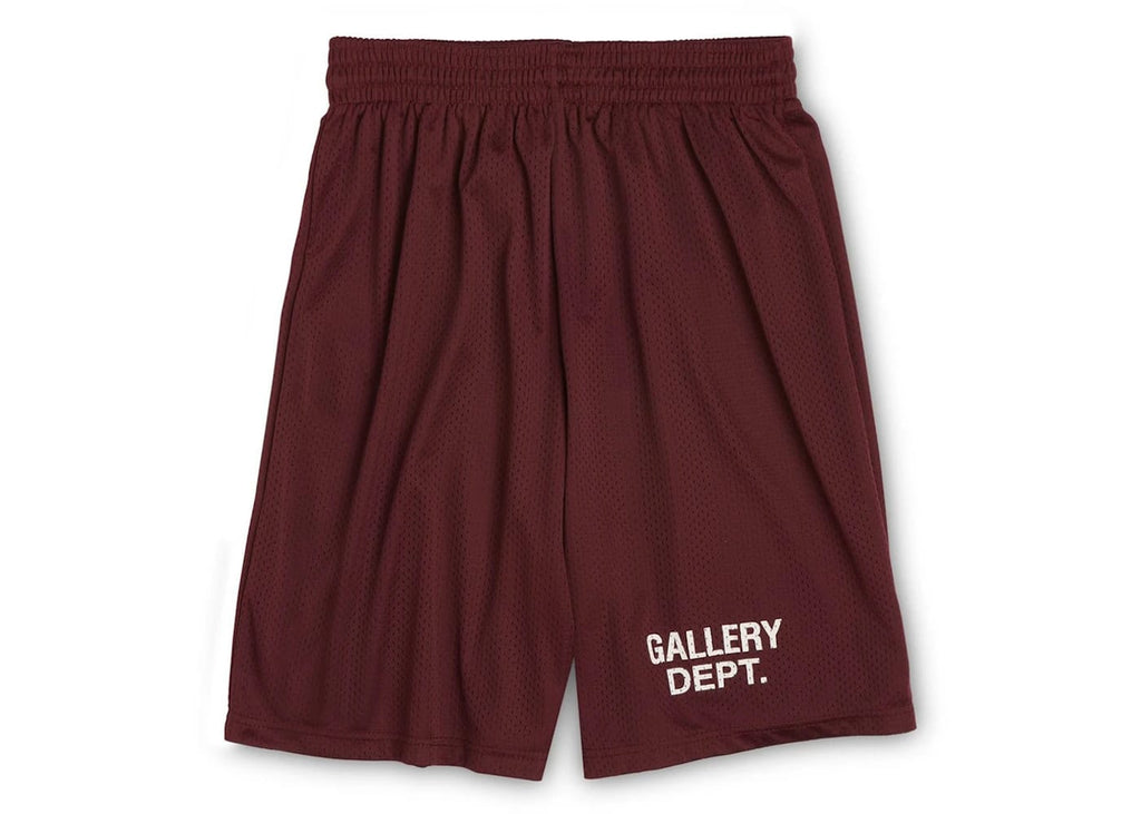 Gallery Dept. Studio English Logo Gym Shorts Maroon