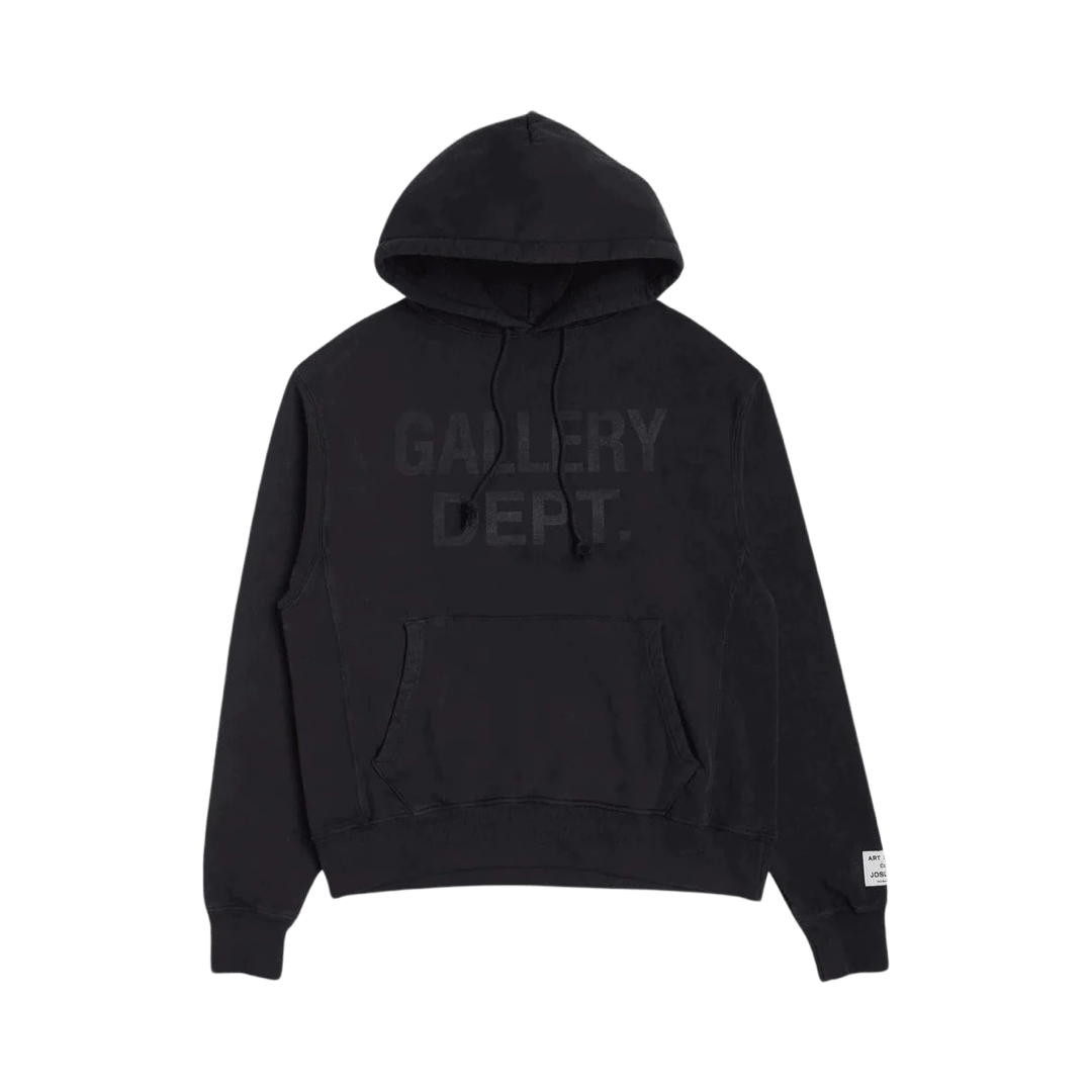 Gallery Dept. Centered Logo Hoodie Black – Motion.