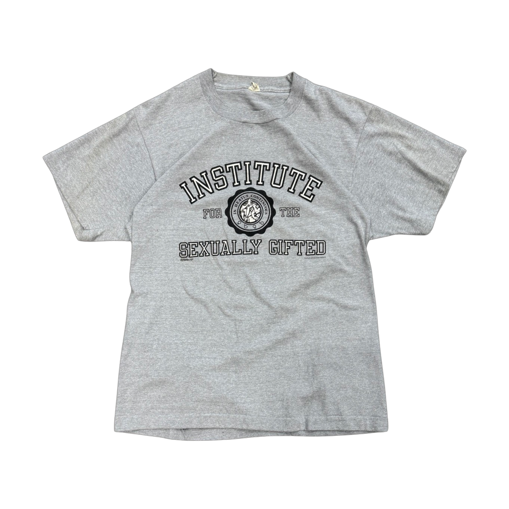 80s Institute for the Sexually Gifted Tee Heather Grey