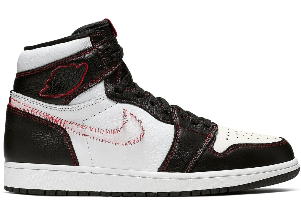 Jordan 1 Retro High Defiant White Black Gym Red