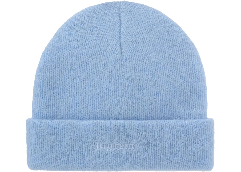 Supreme Mohair Beanie (FW25) Light Blue – Motion.