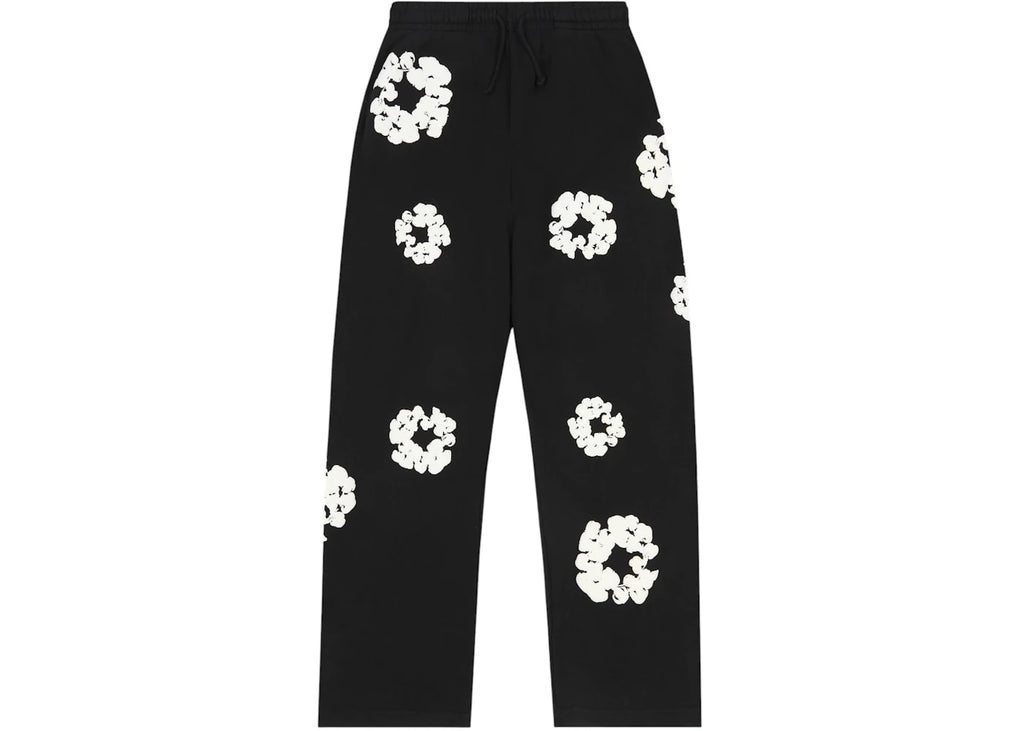 Denim Tears Cotton Wreath Baggy Sweatpants Black