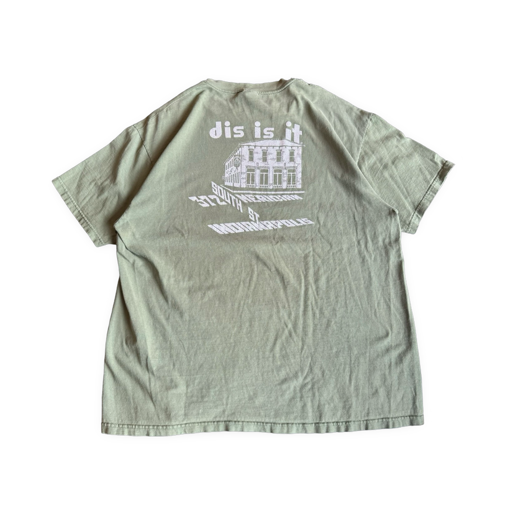 Slippery Noodle Inn Indianapolis Distressed T-Shirt Green