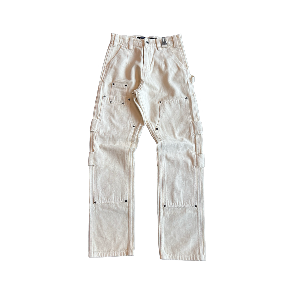 Kody Phillips Double Knee Denim Cream