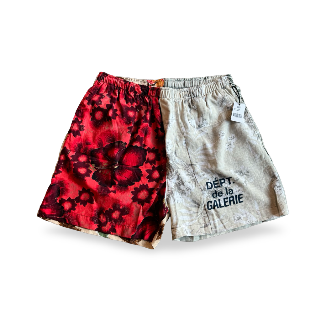 Gallery Dept. Zuma Vacation Shorts Red Cream Grey