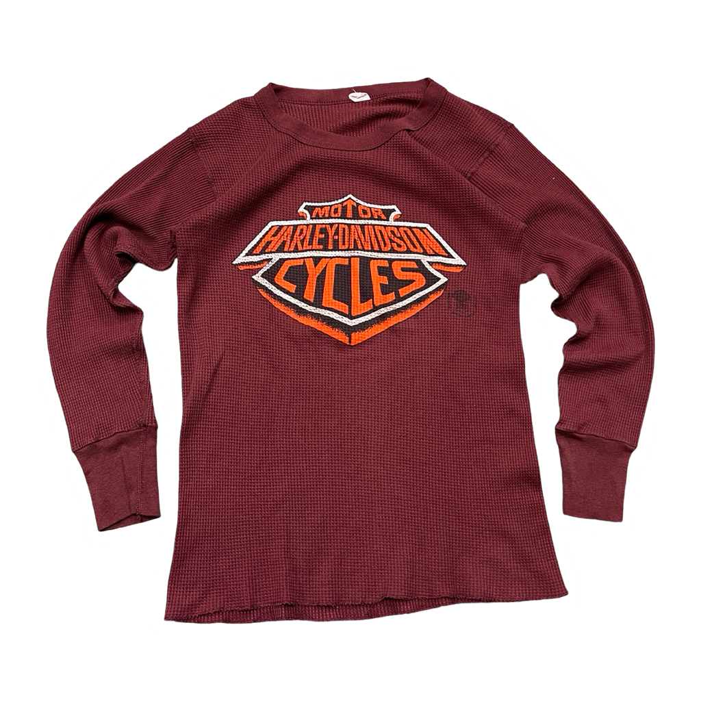 80s Harley Davidson Thermal Maroon