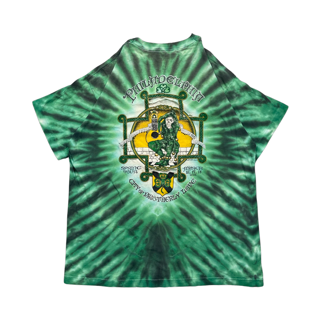 Grateful Dead 1992 City of Brotherly Love Tour Tee Tie Dye Distressed