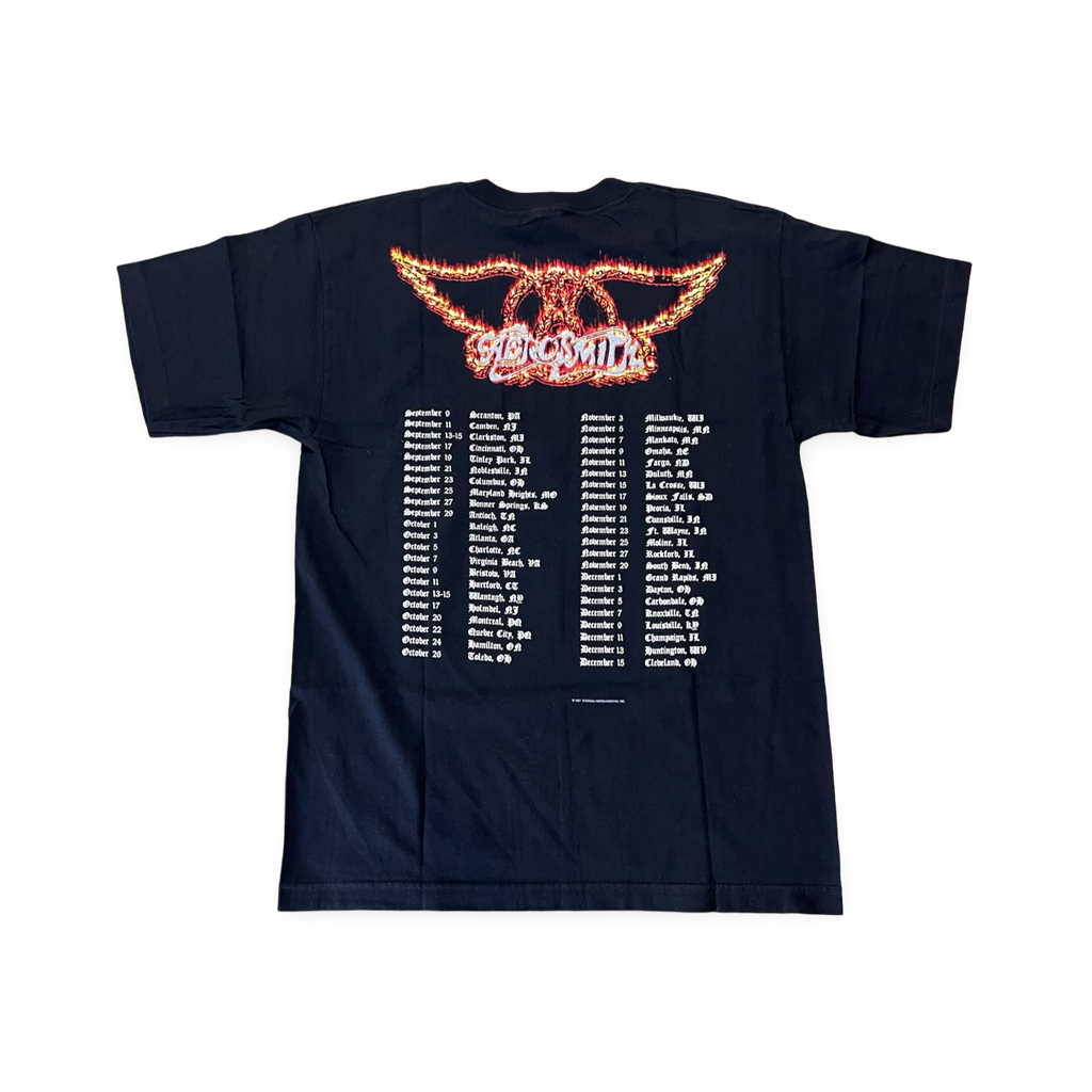 Aerosmith 9 Lives World Tour Tee Black