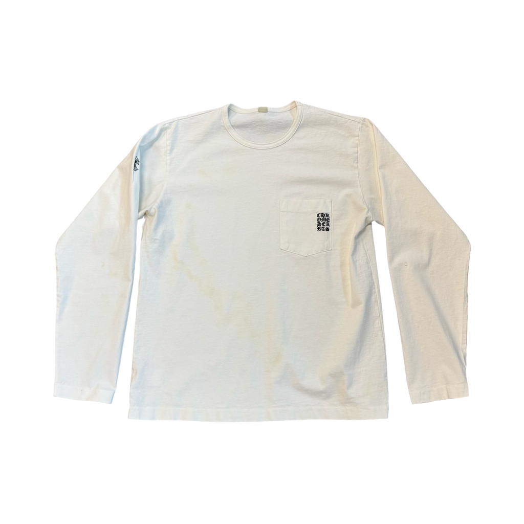 Chrome Hearts Embroidered Pocket L/S White