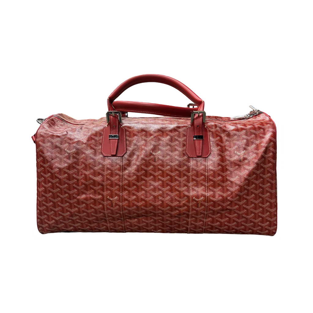 Goyard Croisiere 50 Duffle Bag Red