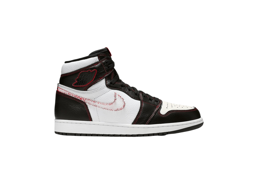 Jordan 1 Retro High Defiant White Black Gym Red