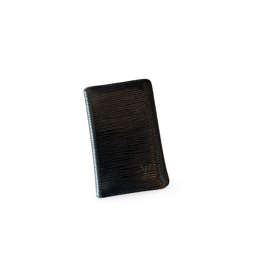 Louis Vuitton Epi Leather 2CC Card Holder Black