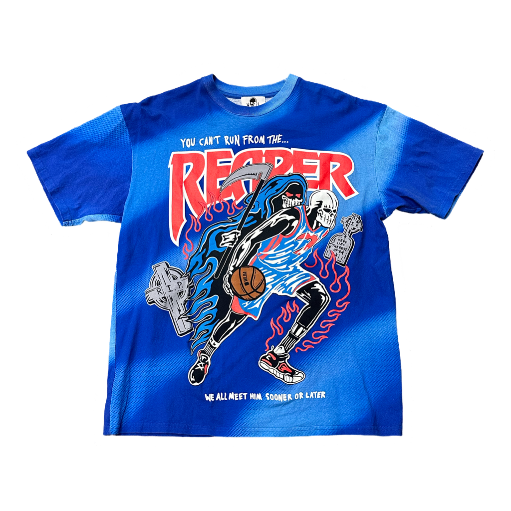 Warren Lotas Reaper Basketball T-Shirt Blue