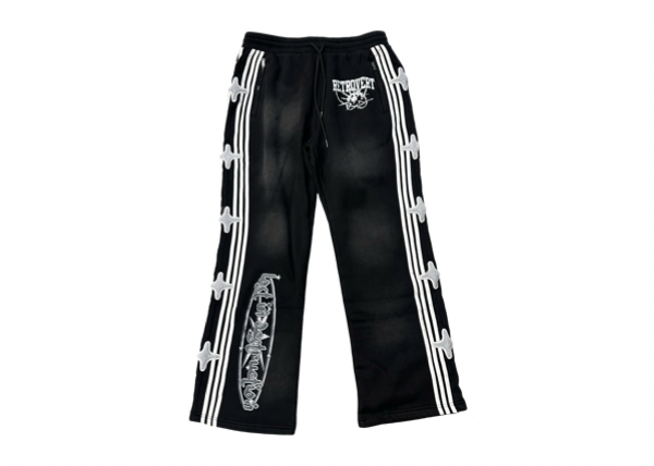 Retrovert Destruction Sweatpants Black