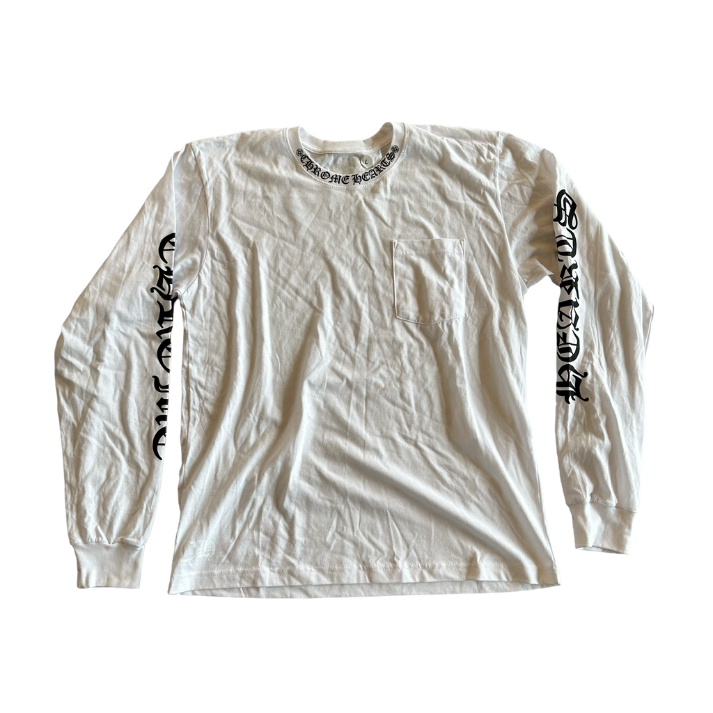 Chrome Hearts Neck Logo Long Sleeve White