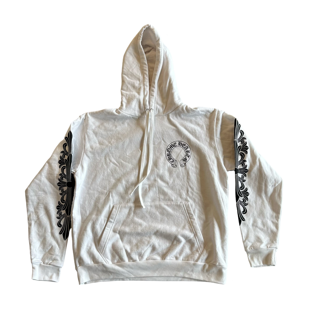 Chrome Hearts Floral Horseshoe Sweatshirt White