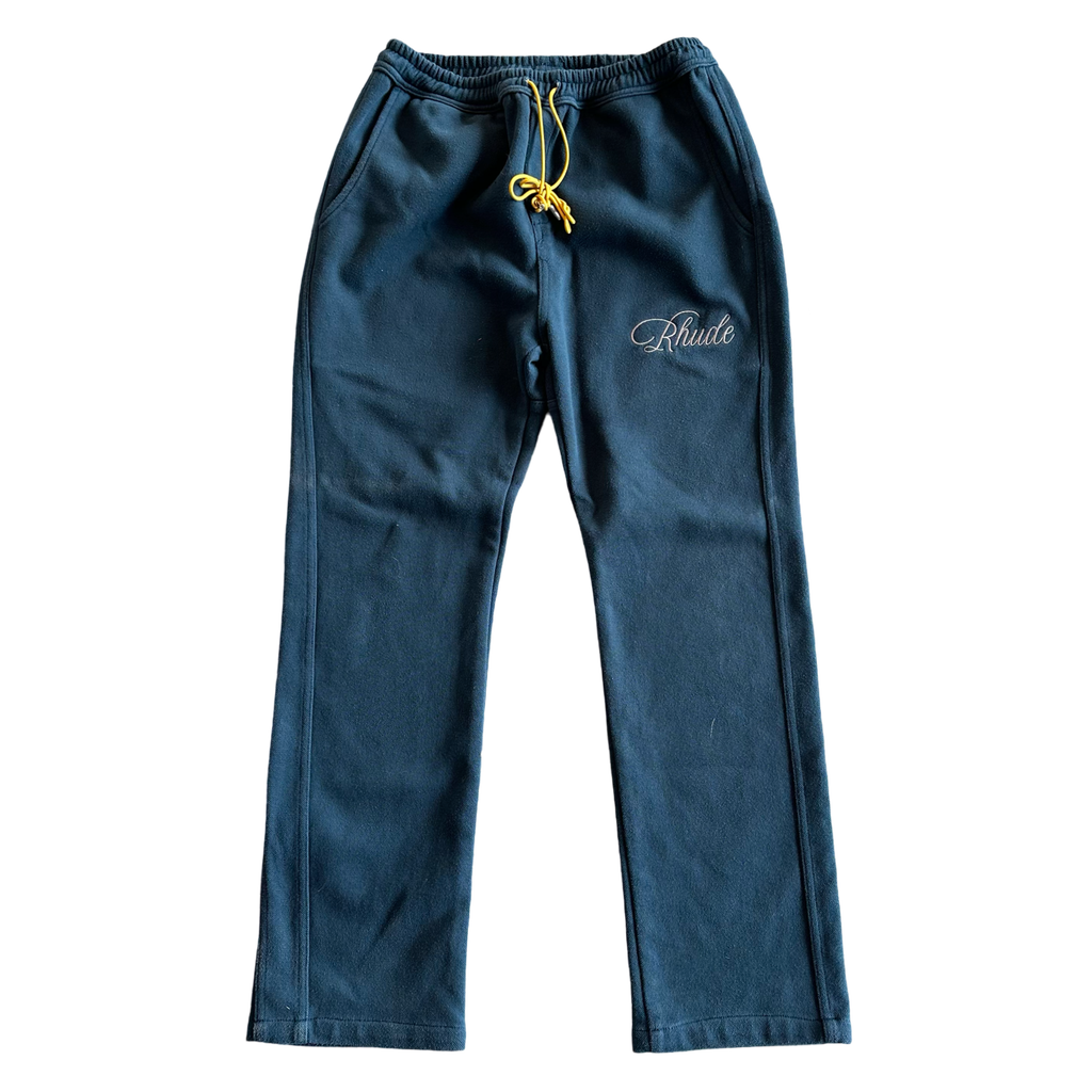 Rhude Embroidered Sweatpants Blue