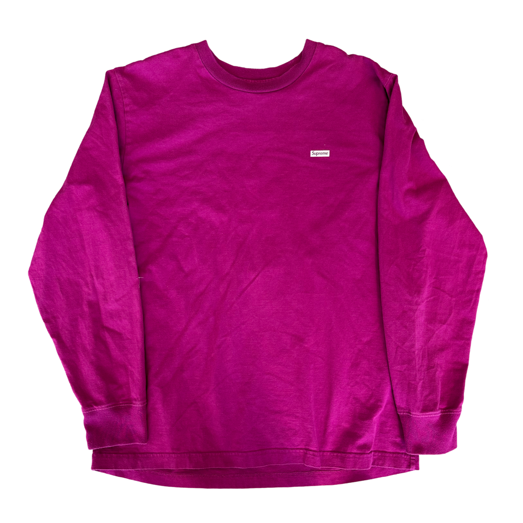 Supreme Longsleeve Mini Box Logo Magenta