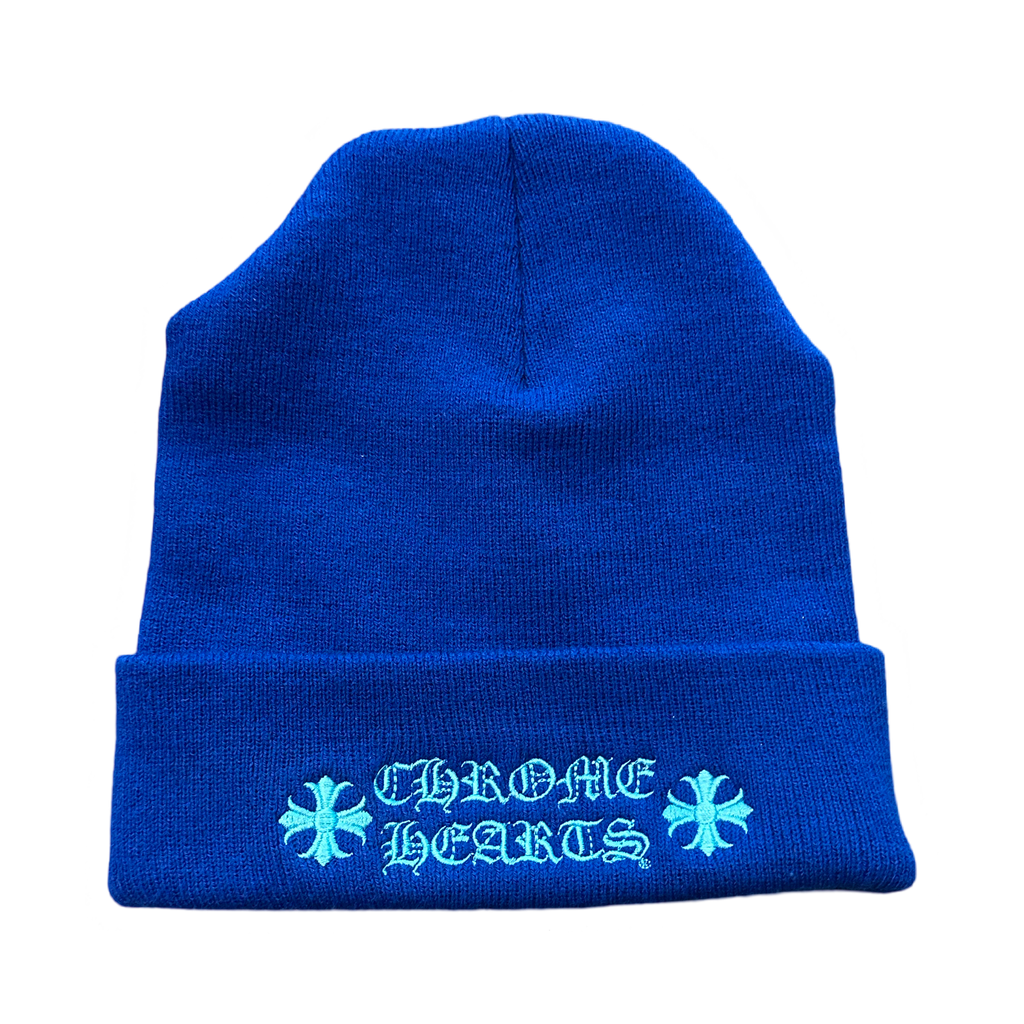 Chrome Hearts Logo Beanie Blue