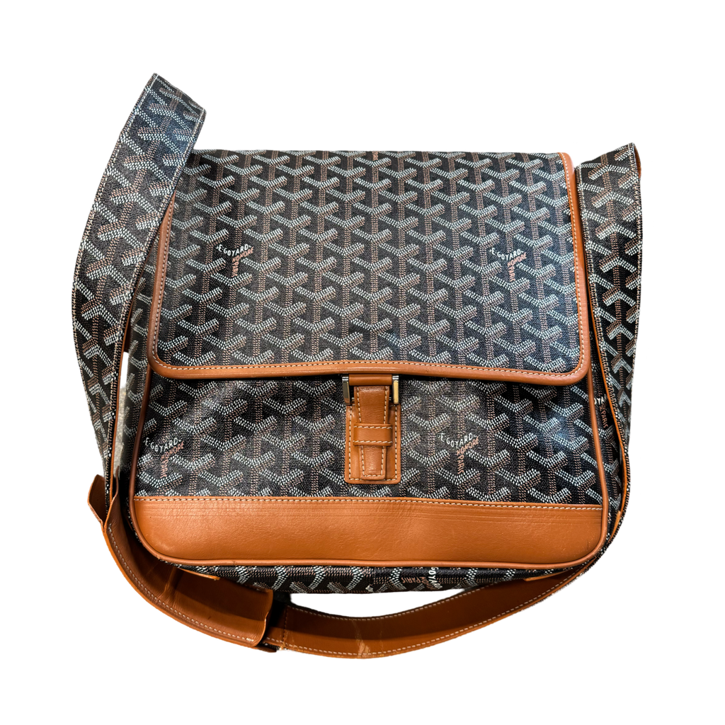 Goyard Messenger Urbain Flap Goyardine Black/Brown